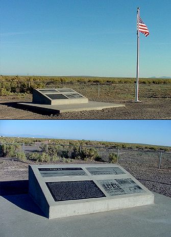 Topaz monument at the Topaz Camp Site